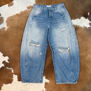 We The Free Good Luck Barrel Jeans Barnyard Blue 25